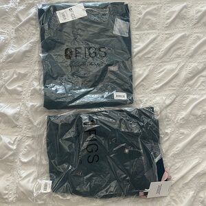 FIGS Carribean blue scrub set